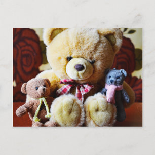Drei Teddy Bears Postkarte