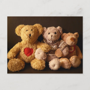 Drei Teddy Bears Postkarte