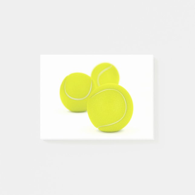 Drei Tennisbälle Post-it Klebezettel (Vorderseite)