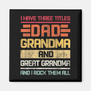 Drei Titel Vater Oma & Amp; Großes Oma und ich Magnet