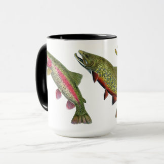 Drei Trout-Kaffee-Tasse Tasse
