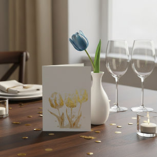 Drei Tulpen, Hochzeitsfolie Folienkarte