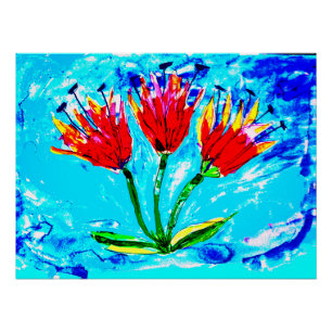 Drei Tulpen Poster