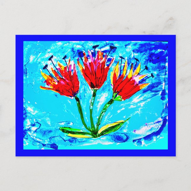 Drei Tulpen Postkarte (Vorderseite)