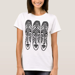 Drei überraschende Tiki-Masken T-Shirt