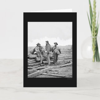Drei verbündete Gefangene in Gettysburg 1863 Karte