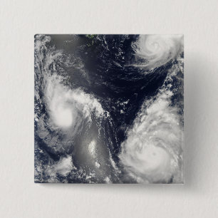 Drei verschiedene Taifune Button