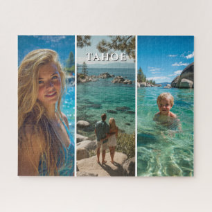 Drei vertikale Streifen Boho-Foto 16x20 Puzzle