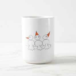 Drei Vögel auf dem Draht Kaffeetasse