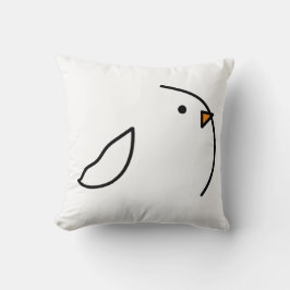 Drei Vögel auf dem Draht Kissen