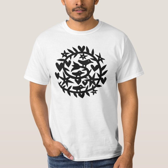 Drei Vögel T-Shirt (Vorderseite)
