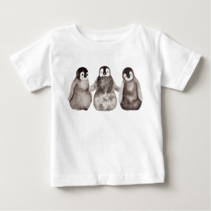 Drei Wasserfarben Kaiserpinguin  Baby T-shirt