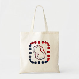 Drei Wege kubiertes Budget Tote Bag Tragetasche