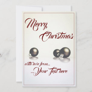 Drei Weihnachtsbälle vor hellem Hintergrund