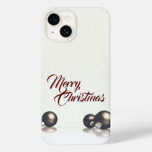 Drei Weihnachtsbälle vor hellem Hintergrund Case-Mate iPhone 14 Hülle