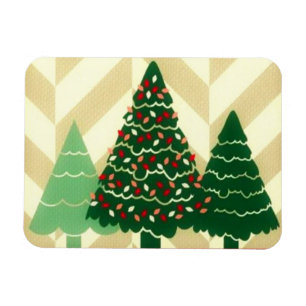 Drei Weihnachtsbäume Magnet
