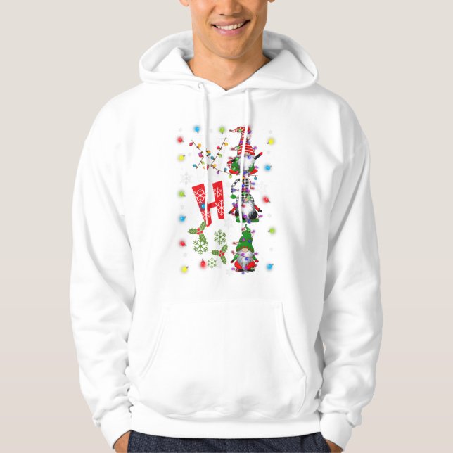 Drei Weihnachtsgome Ho-Ho-Ho - Gar Hoodie (Vorderseite)