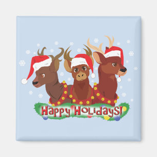 Drei Weihnachtshändler Magnet