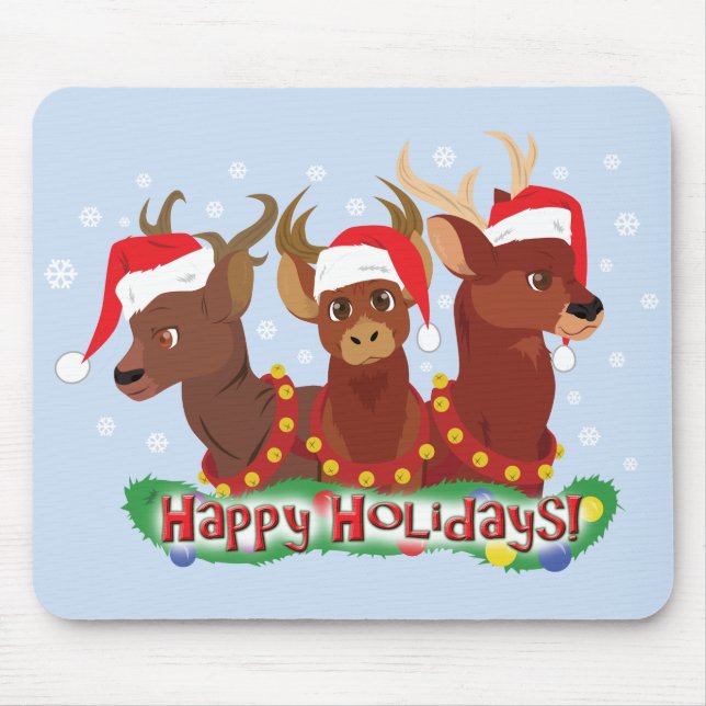 Drei Weihnachtshändler Mousepad (Vorne)