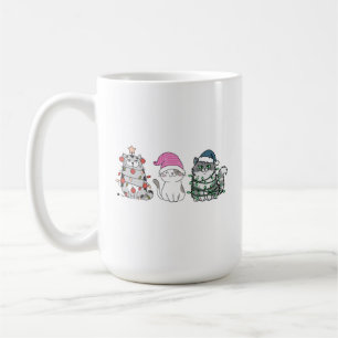 Drei Weihnachtskatzen Kaffeetasse