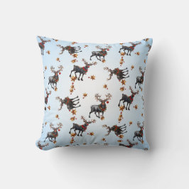 Drei Weihnachtswettläufer Kissen