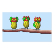 Drei weise Eule, hören, sehen und sprechen kein Bö