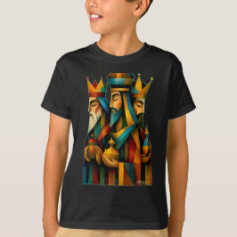 Drei Weise Männer Abstrakte Geburtskunst T-Shirt