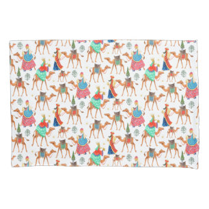 Drei weise Männer Könige & Kamele All-Over-Druck Kissenbezug