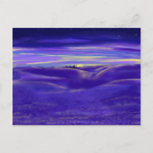 Drei Weise Männer moderne Aquarellmalerei Postkarte