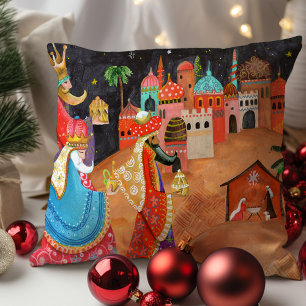 Drei Weise Männer Weihnachtsurlaub Kissen