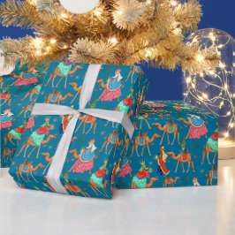 Drei Weisen Los Reyes Magos Weihnachtsfeiertag Geschenkpapier