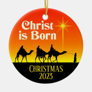 Drei Weisen Star von Bethlehem Weihnachten Keramik Ornament