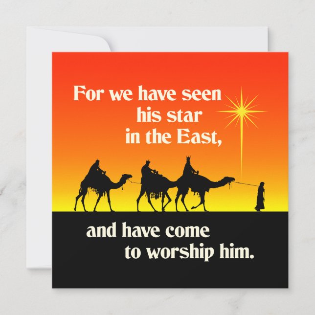 Drei Weisen Star von Bethlehem Weihnachtsakzent (Vorderseite)