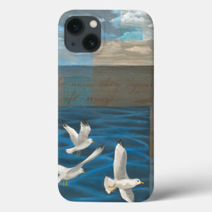 Drei weiße Möwen, die über Wasser fliegen Case-Mate iPhone Hülle
