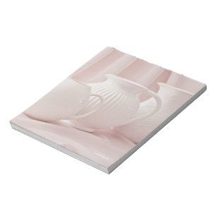 Drei weiße Pitchers Note Pad Notizblock