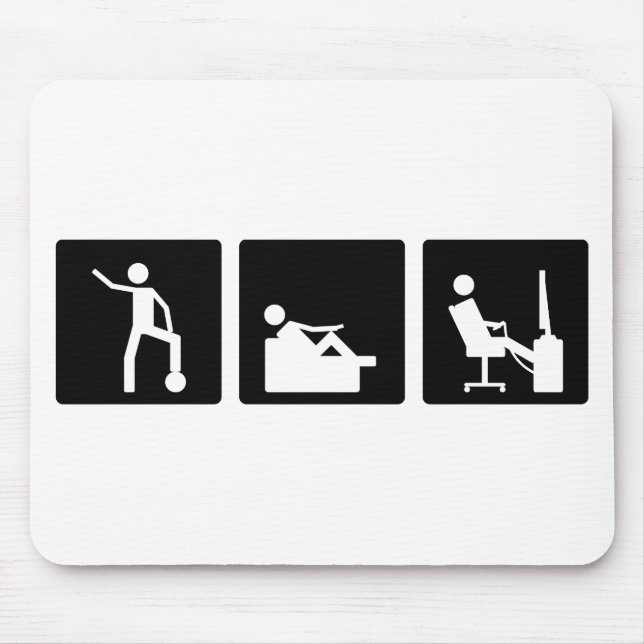 Drei wenig Pics - Männer 5 Mousepad (Vorne)