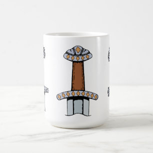Drei Wiking Sword Hilts Kaffeetasse
