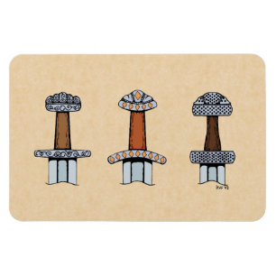 Drei Wiking Sword Hilts Magnet