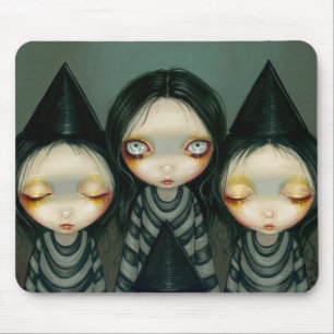 Drei Witchy Schwestern Mousepad