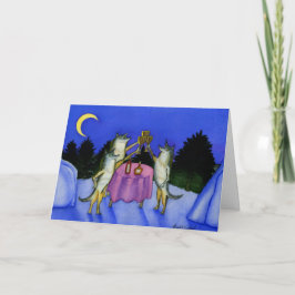 Drei Wolfen im Schnee Karte