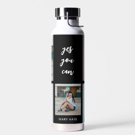 Drei Wörter Collage EDITABLE FARBFLasche Trinkflasche