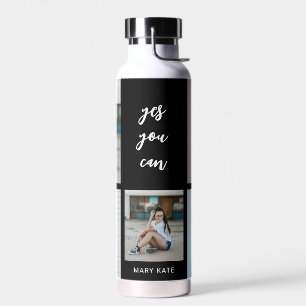 Drei Wörter Collage EDITABLE FARBFLasche Trinkflasche