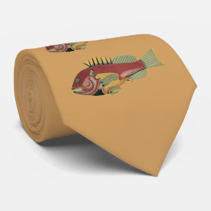 Drei würzige Fische Krawatte