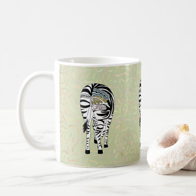 Drei Zebras Kaffeetasse (Mit Donut)