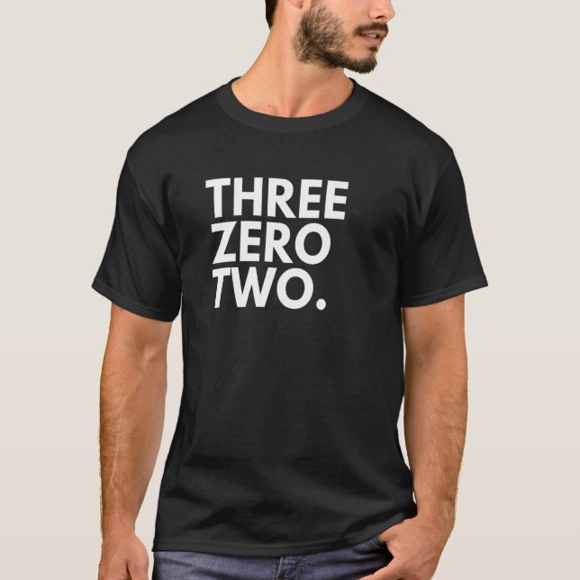 DREI ZERO ZWEI Bereichscode 302 Delaware Delaware  T-Shirt (Vorderseite)
