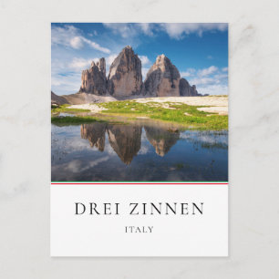 Drei Zinnen Dolomiten-Berg Postkarte