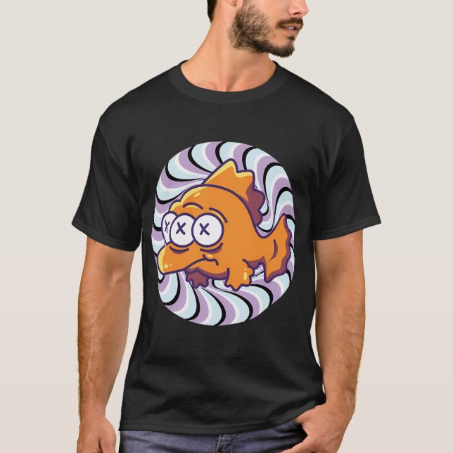 Dreiaugiger Fisch kinetisch T-Shirt (Vorderseite)