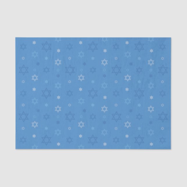 Dreidel Ausschnitt-Sterne Seidenpapier (Vorderseite)