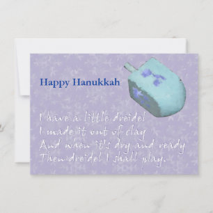 Dreidel Chanukah (Hanukkah) Feiertagskarte