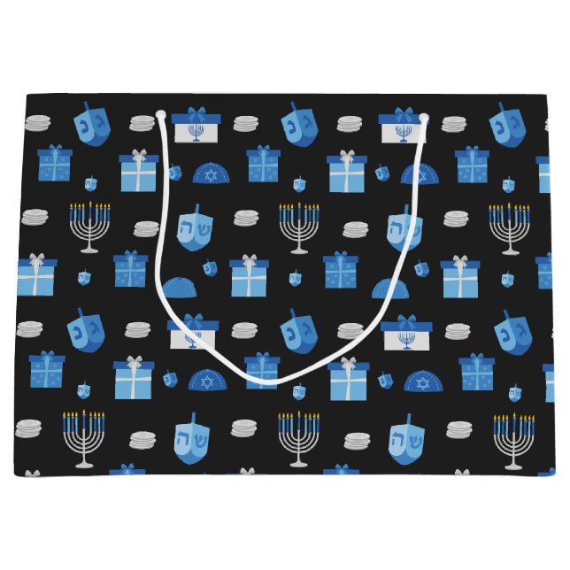 Dreidel Cutout Goodies Große Geschenktüte (Vorderseite)